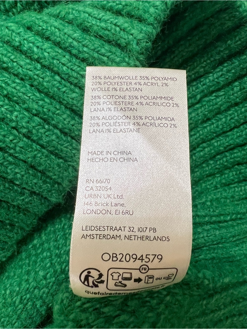 Free People Emerald Kelly Green Chunky Knit V-Neck Oversized Sweater L - Picture 8 of 8